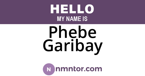 Phebe Garibay