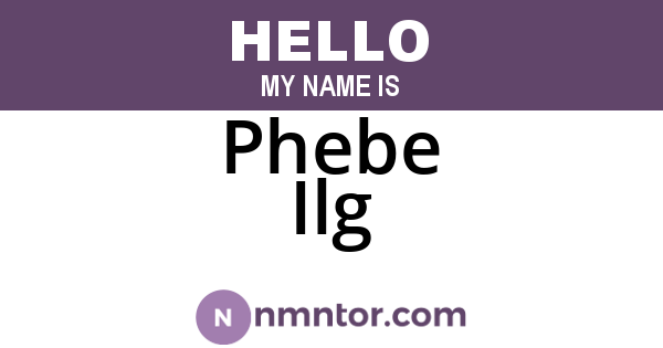 Phebe Ilg