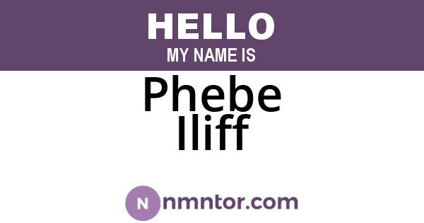 Phebe Iliff
