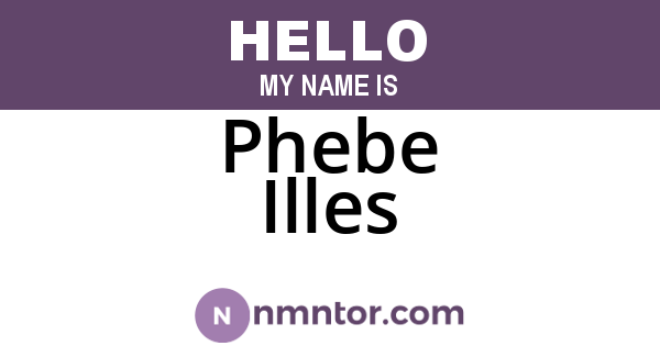 Phebe Illes