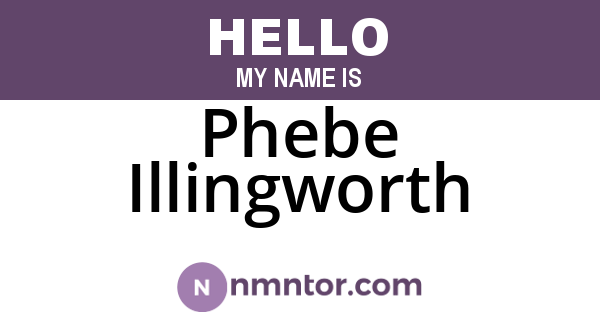 Phebe Illingworth