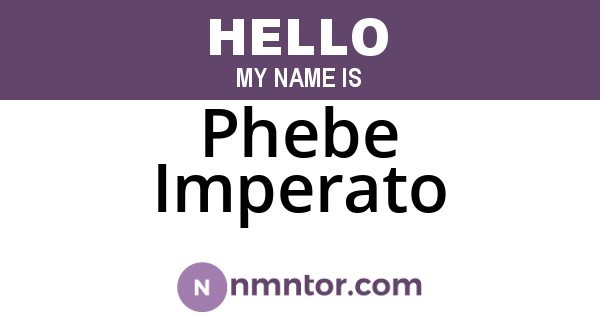 Phebe Imperato