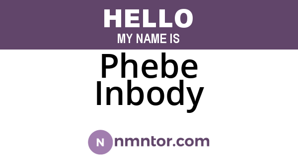 Phebe Inbody