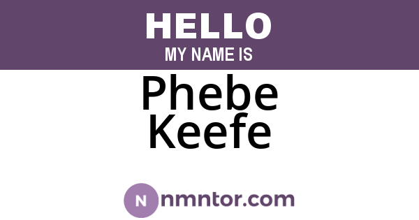 Phebe Keefe