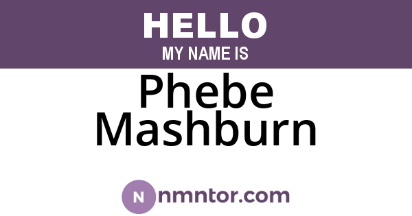 Phebe Mashburn