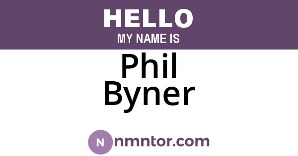 Phil Byner