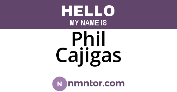 Phil Cajigas