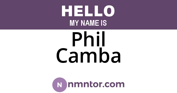 Phil Camba