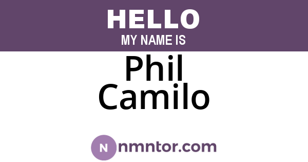 Phil Camilo
