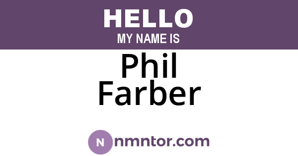 Phil Farber