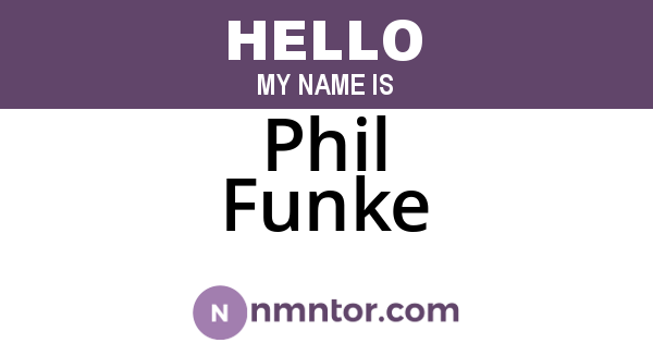 Phil Funke