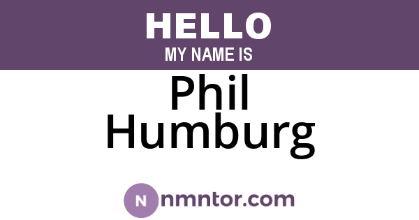 Phil Humburg