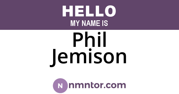 Phil Jemison