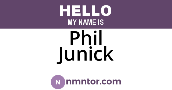 Phil Junick