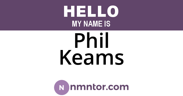 Phil Keams