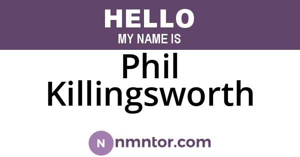 Phil Killingsworth