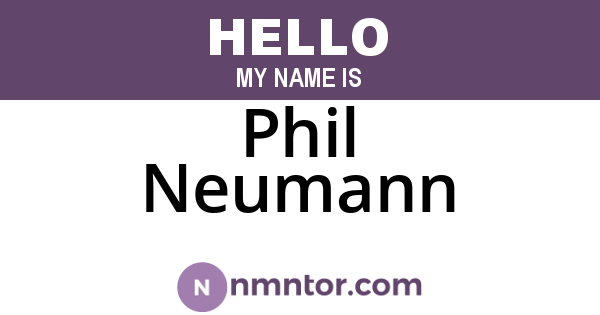 Phil Neumann
