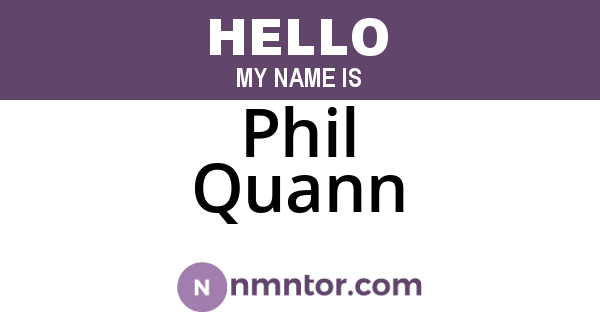 Phil Quann