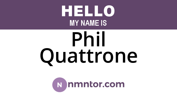 Phil Quattrone