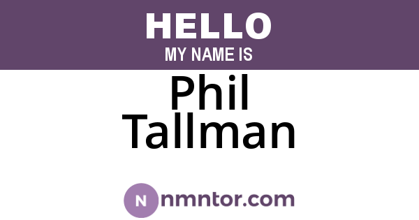 Phil Tallman
