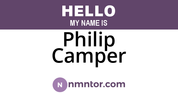 Philip Camper