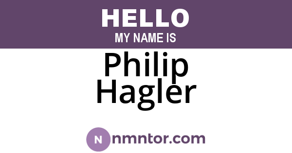 Philip Hagler