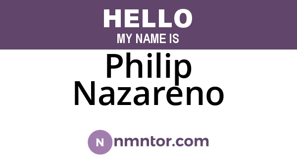 Philip Nazareno