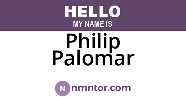 Philip Palomar