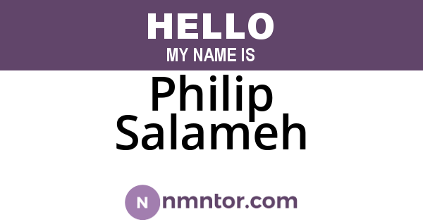 Philip Salameh