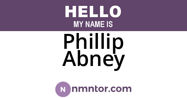 Phillip Abney