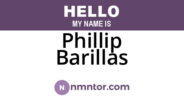 Phillip Barillas