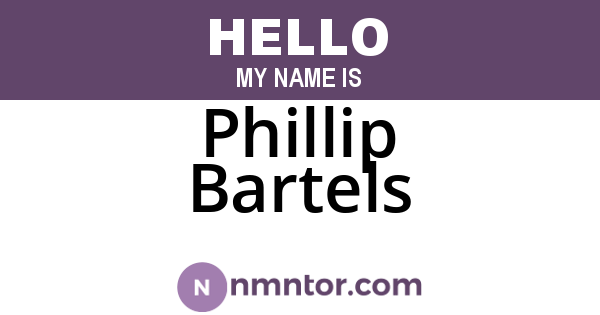 Phillip Bartels