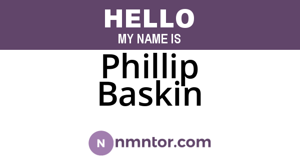 Phillip Baskin