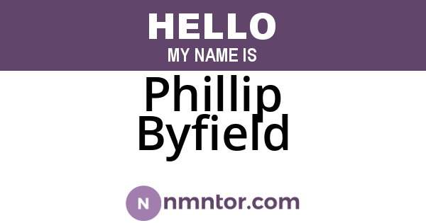 Phillip Byfield