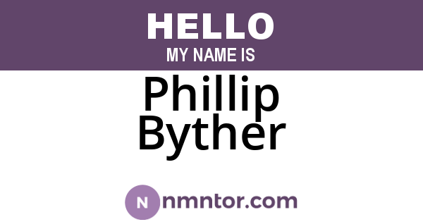 Phillip Byther