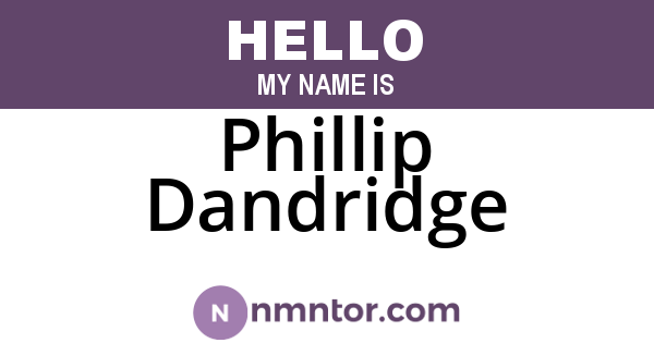 Phillip Dandridge