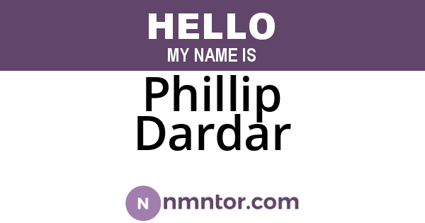 Phillip Dardar
