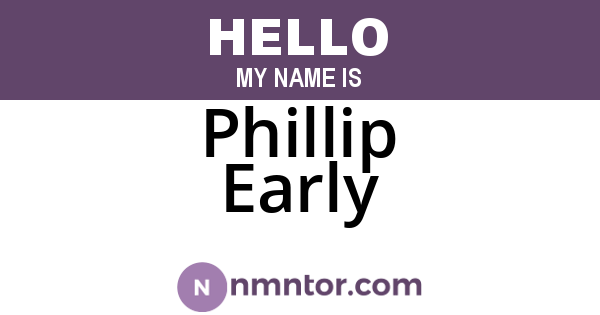 Phillip Early