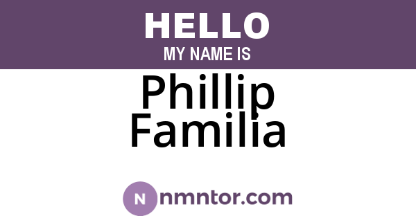 Phillip Familia