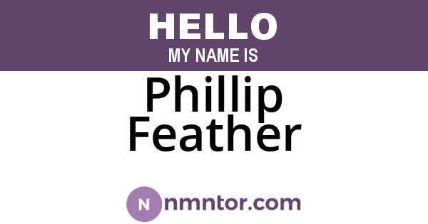 Phillip Feather