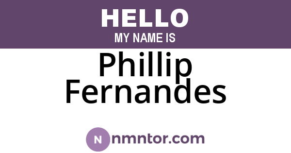 Phillip Fernandes
