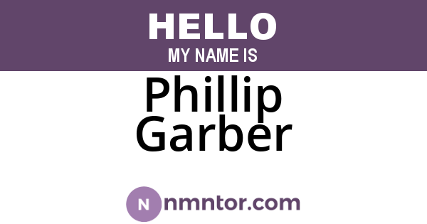 Phillip Garber
