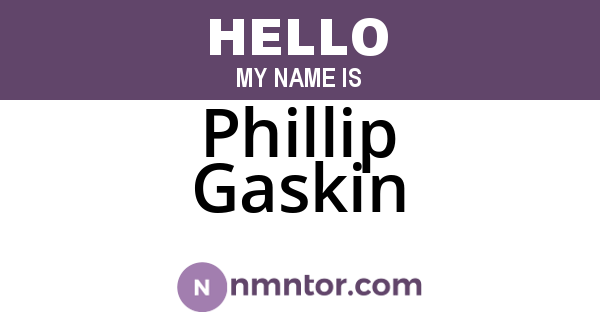 Phillip Gaskin