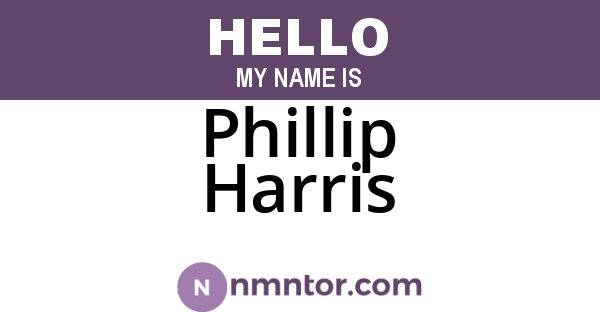 Phillip Harris