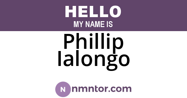 Phillip Ialongo