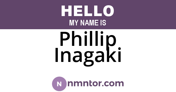 Phillip Inagaki