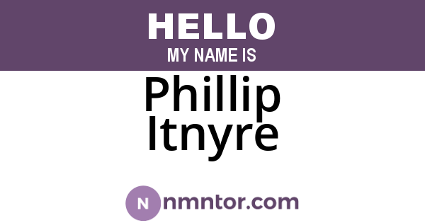 Phillip Itnyre