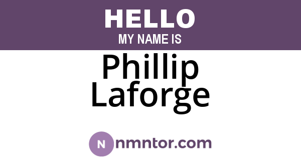 Phillip Laforge