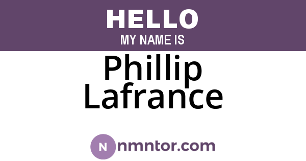 Phillip Lafrance