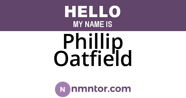 Phillip Oatfield